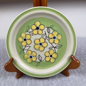 Vintage Quasar Harla Hand-Painted Floral Salad Plate Japan 1970’s
